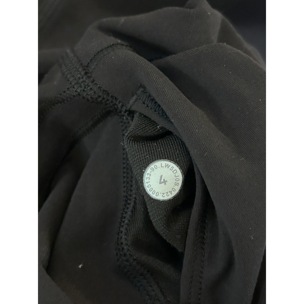 Lululemon Black High Rise Full Length Yoga Leggings Size 4 Workout Active - Picture 3 of 9